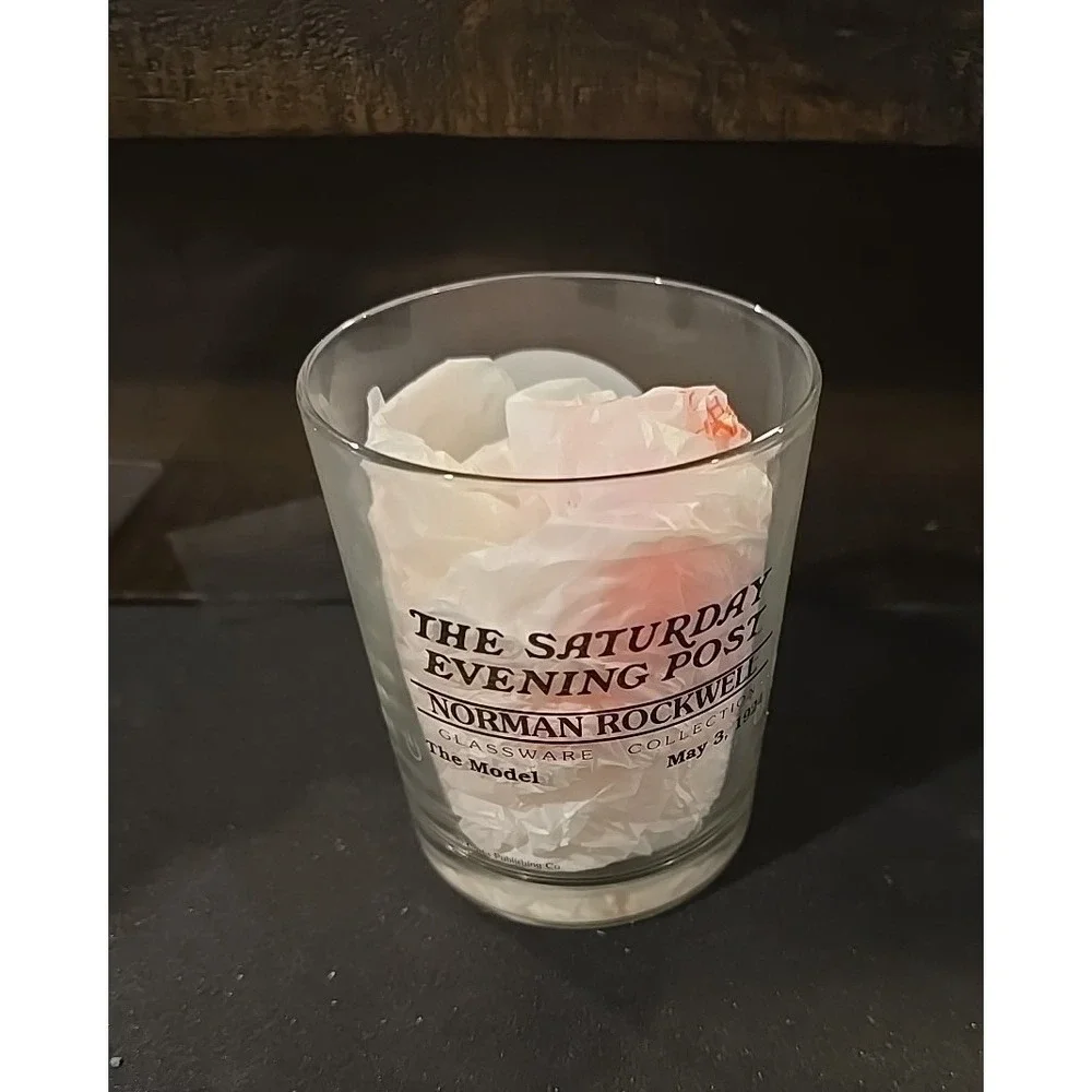Vintage Norman Rockwell Saturday‎ Evening Post Glasses Set of 4